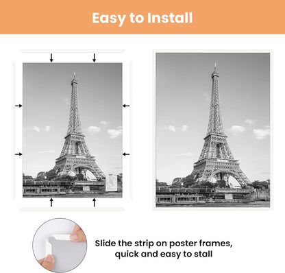 upsimples 12x16 Poster Frame, Easy Slide-In Assembly, Black, 3 Pack | Gallery Wall 12 x 16 Picture Frames Set for Family, Wedding, Christmas, Easy to Change Photos