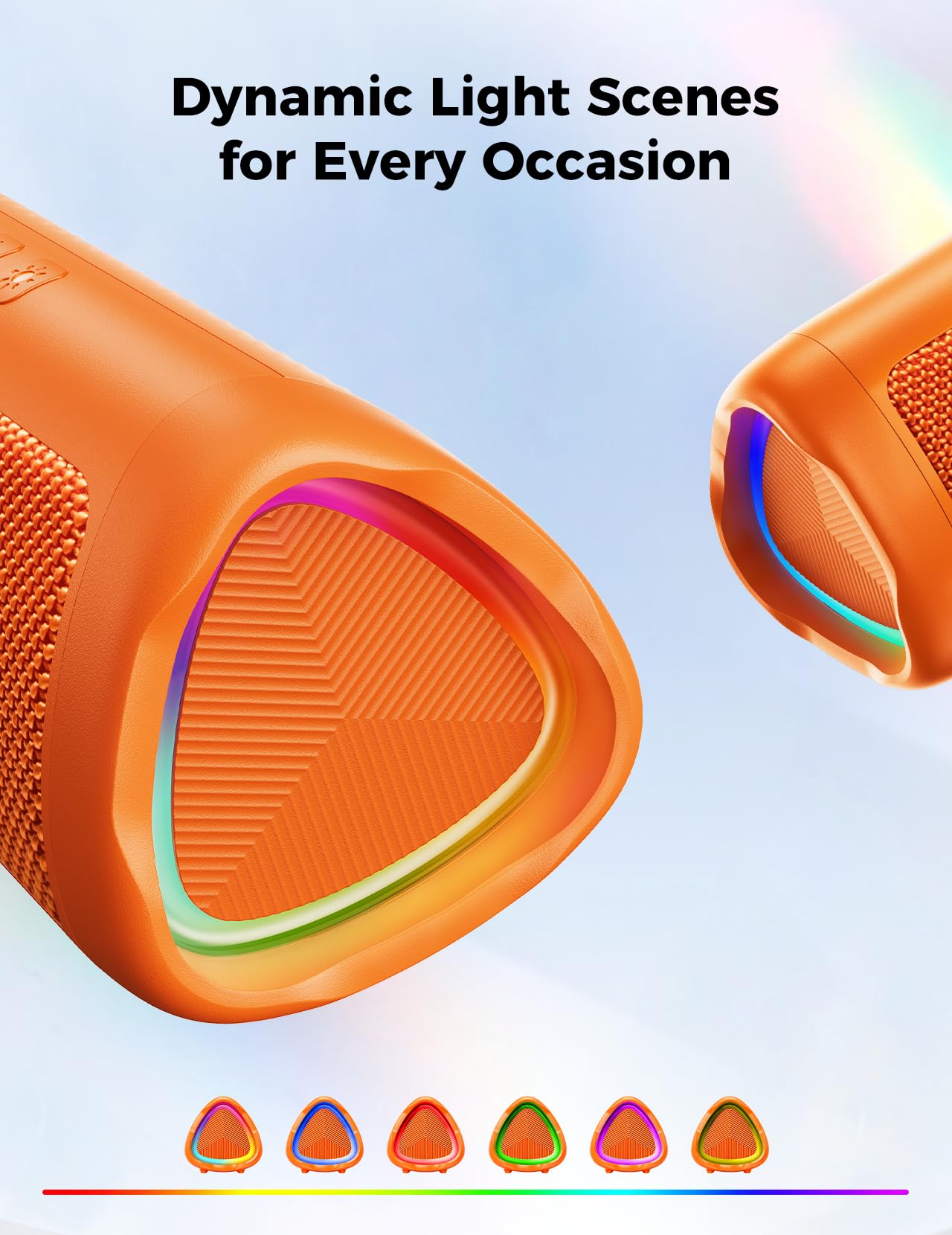 Bluetooth Speaker, 20W HD Sound, Portable Wireless, IPX5 Waterproof, Up to 24H Playtime, TWS Pairing, for Home/Party/Outdoor/Camping/Beach Essentials, Electronic Gadgets, Birthday Gift (Black)
