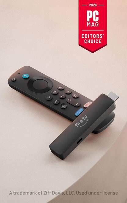 Amazon Fire TV Stick HD (newest model), free & live TV, Alexa Voice Remote, powered by the TV, effortless setup, find shows faster with Alexa+