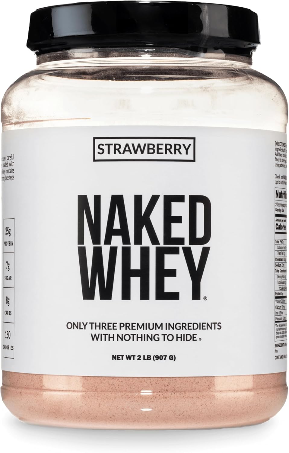 NAKED Whey 1Lb - Only 1 Ingredient, Grass Fed Whey Protein Powder, NSF Certified, Undenatured, No Gmos, No Soy, Gluten Free, Stimulate Growth, Enhance Recovery - 15 Servings