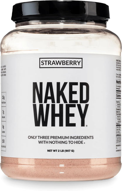 NAKED Whey 1Lb - Only 1 Ingredient, Grass Fed Whey Protein Powder, NSF Certified, Undenatured, No Gmos, No Soy, Gluten Free, Stimulate Growth, Enhance Recovery - 15 Servings
