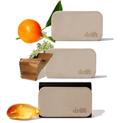 Drift Car Air Freshener - Stone Air Freshener Car Odor Eliminator - Long Lasting Scent - Auto Accessories - Metal Clip - Essential Oils - Clean Ingredients - Cabana Scent Starter Kit