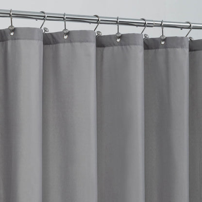 ALYVIA SPRING Waterproof Fabric Shower Curtain or Liner White, 72x72 | 3 Magnets, Soft Cloth & Hotel Quality, Machine Washable, Light-Weight, Standard Size