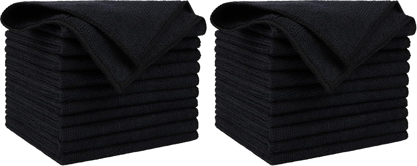 AIDEA Microfiber Cleaning Cloth-50PK, Microfiber Towels for Cars, 12×12" | Premium Wash Cloths, Dusting Cloth Cleaning Rags, Absorbent Towels for SUVs, House, Kitchen, Window, Cleaning Supplies