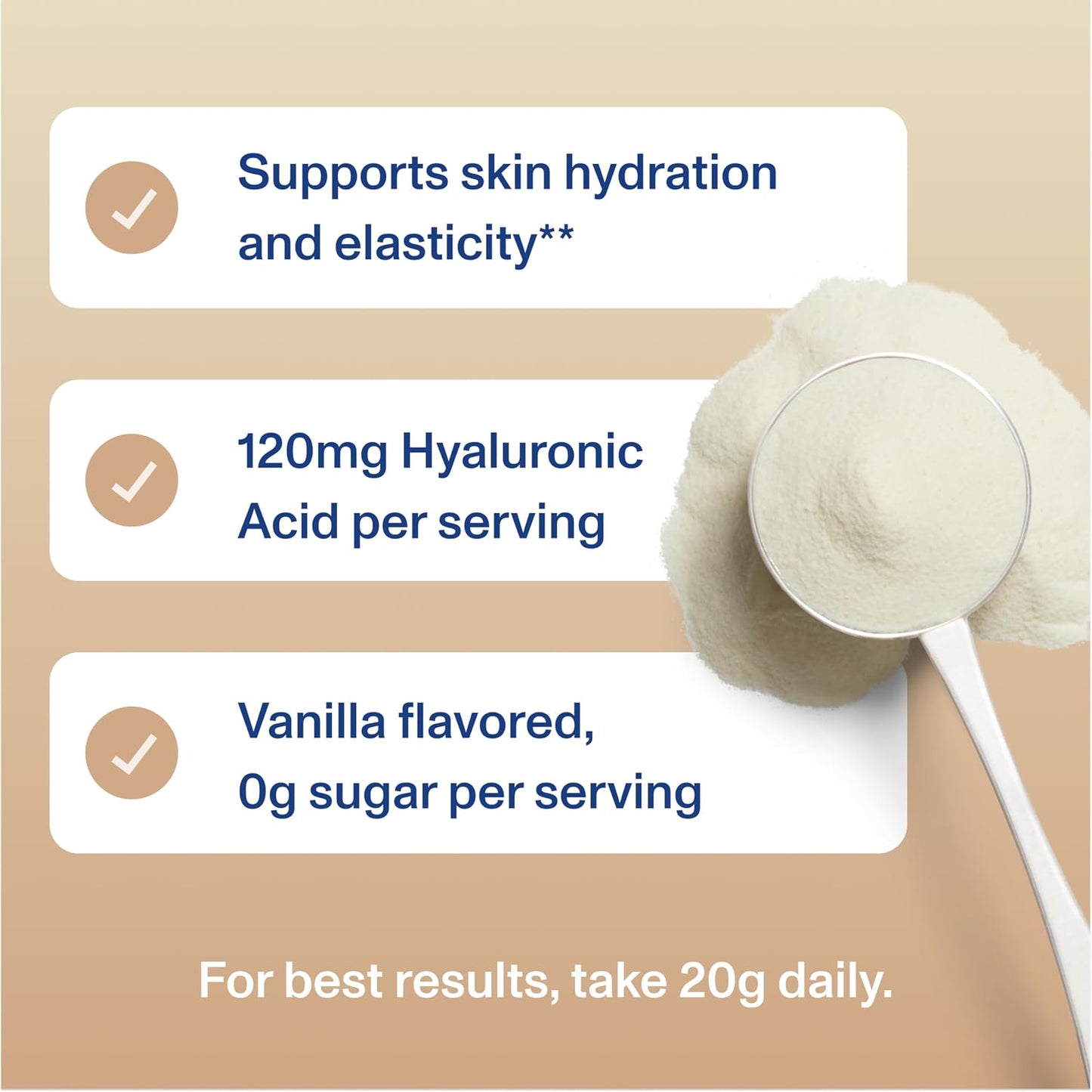 Vital Proteins Collagen Peptides Powder Advanced, Unflavored, 20oz | Hyaluronic Acid & Vitamin C, Supports Hair Skin & Nails, Collagen Peptides, 27 Servings