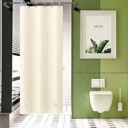 AmazerBath Plastic Shower Curtain Clear Premium PEVA, Clear Shower Curtain Heavy Duty 8G, Weighted Shower Curtains for Bathroom Accessories with 3 Big Stones and 12 Rustproof Grommets, 72x72 Inches