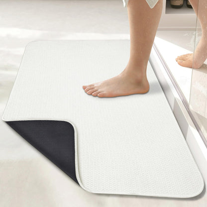 Bosap Bath Mat,Ultra Thin Bathroom Runner Rugs,Large Bath Mats for Bathroom,Quick Dry,Non-Slip,Machine Washable,Low Pile,Bath Rug,Shower Outside,Sink,Home Decor Accessories.Purple,3'x5'(36x60inch)