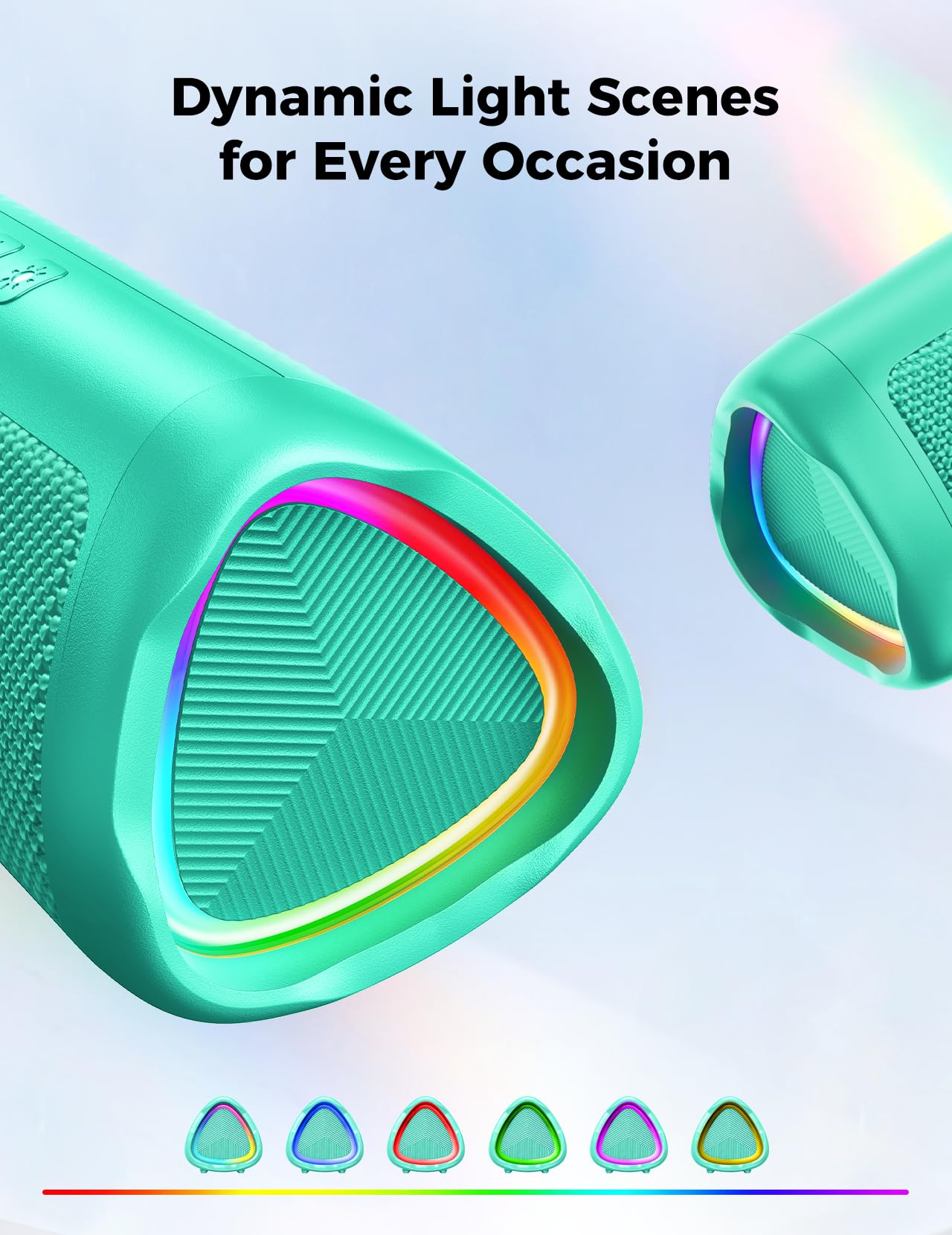 Bluetooth Speaker, 20W HD Sound, Portable Wireless, IPX5 Waterproof, Up to 24H Playtime, TWS Pairing, for Home/Party/Outdoor/Camping/Beach Essentials, Electronic Gadgets, Birthday Gift (Black)