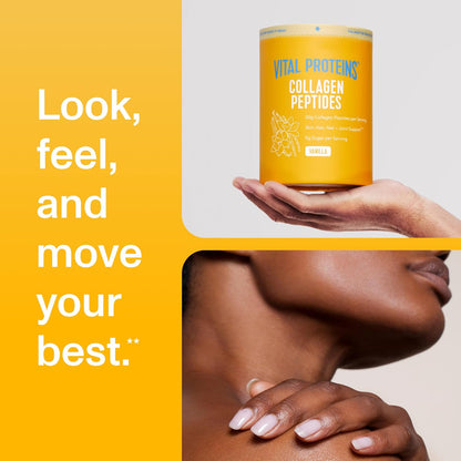 Vital Proteins Collagen Peptides Powder, Unflavored, 9.33oz | Grass-Fed Collagen Peptides, Supports Hair Skin & Nails, Bones & Joints, 13 Servings