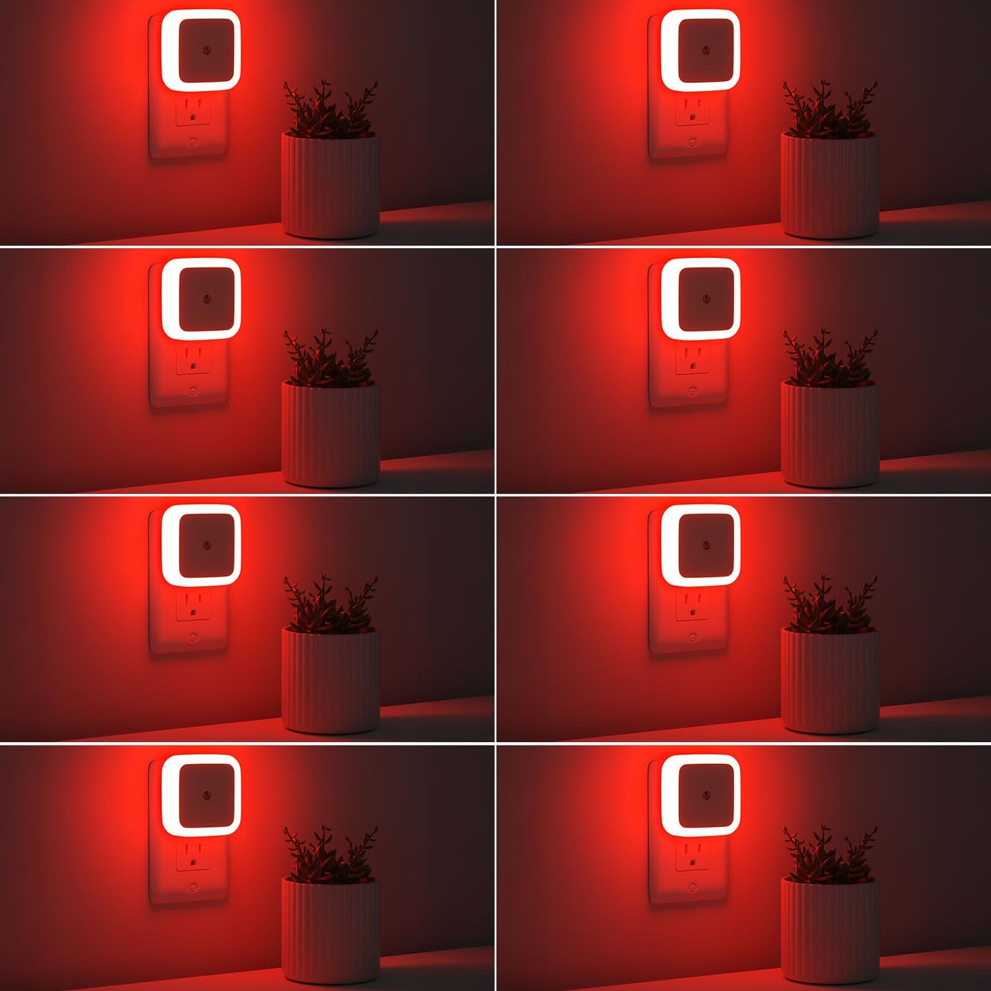 Sujeet Night Light, Night Lights Plug into Wall 8-Pack, Nightlight Plug in Night Light, Dusk to Dawn Night Lamp Led (Warm White)