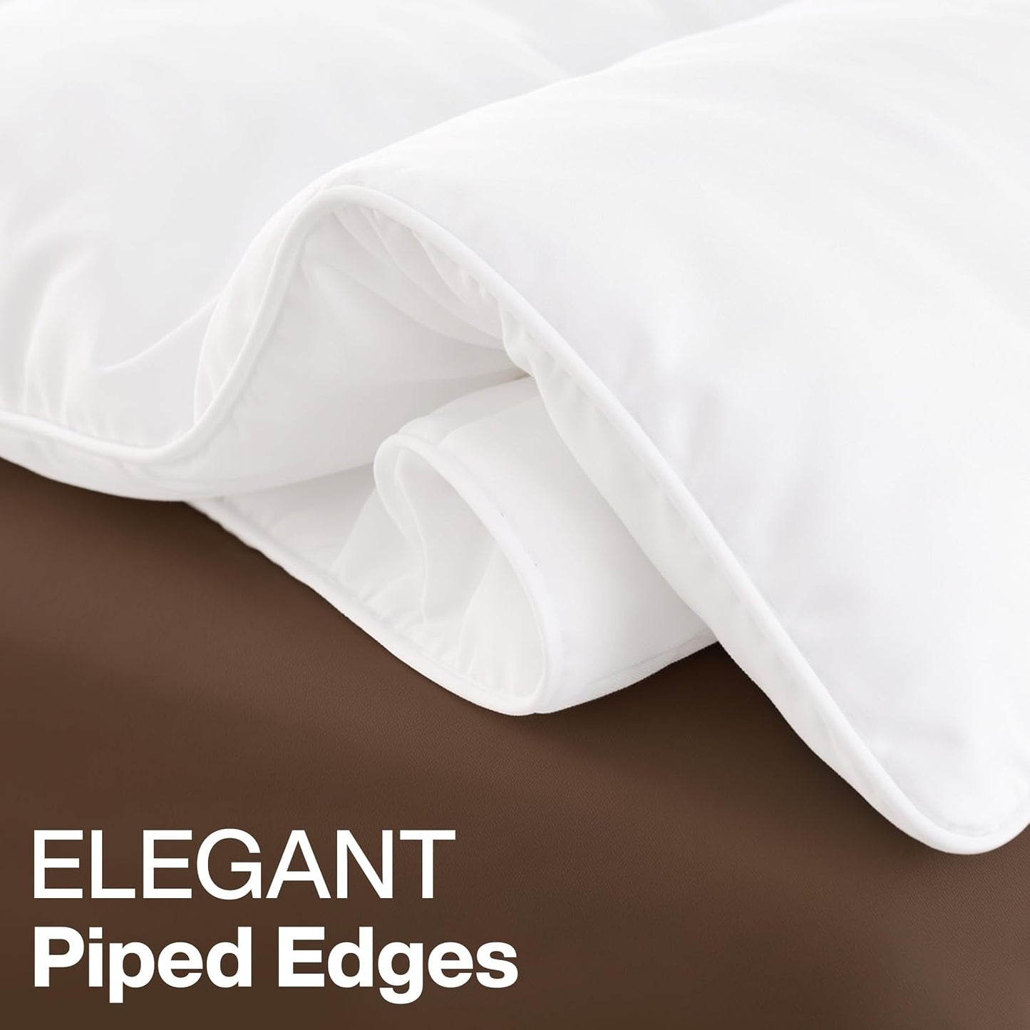 Utopia Bedding Queen Comforter 2 Pack, Duvet Insert, White, 88 x 88 Inches | Soft and Fluffy Down Alternative Bed Comforter, All Season, Breathable, Corner Tabs, Box Stitched, Durable, Machine Washable
