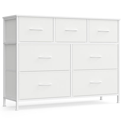 SONGMICS BELLAH Collection - Dresser for Bedroom, Chest of Drawers, Storage Organizer Unit, Closet, Entryway, Steel, 4 Drawers, Modern, Ink Black and Ebony Black ULGS314B01S