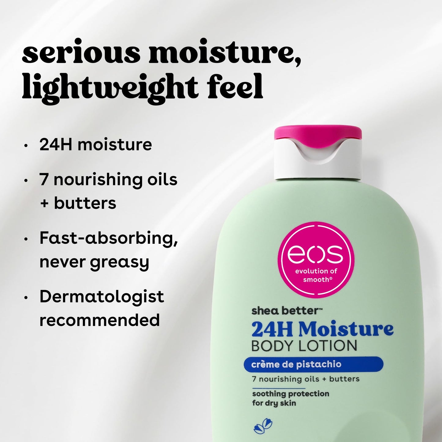 eos Shea Better Body Lotion- Vanilla Cashmere, 24-Hour Moisture, 16 fl oz