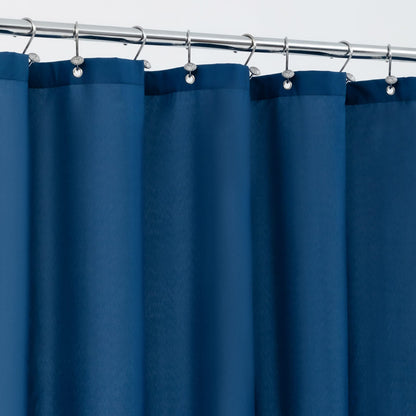 ALYVIA SPRING Waterproof Fabric Shower Curtain or Liner White, 72x72 | 3 Magnets, Soft Cloth & Hotel Quality, Machine Washable, Light-Weight, Standard Size