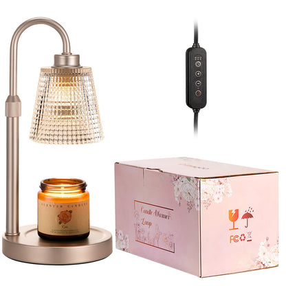 Candle Warmer Lamp with Timer Home Decor Birthday Gifts for Women | Dimmable Candle Warmer for Jar Candles, Height Adjustable Wax Melts Warmer,Room Decor House Warming Gifts New