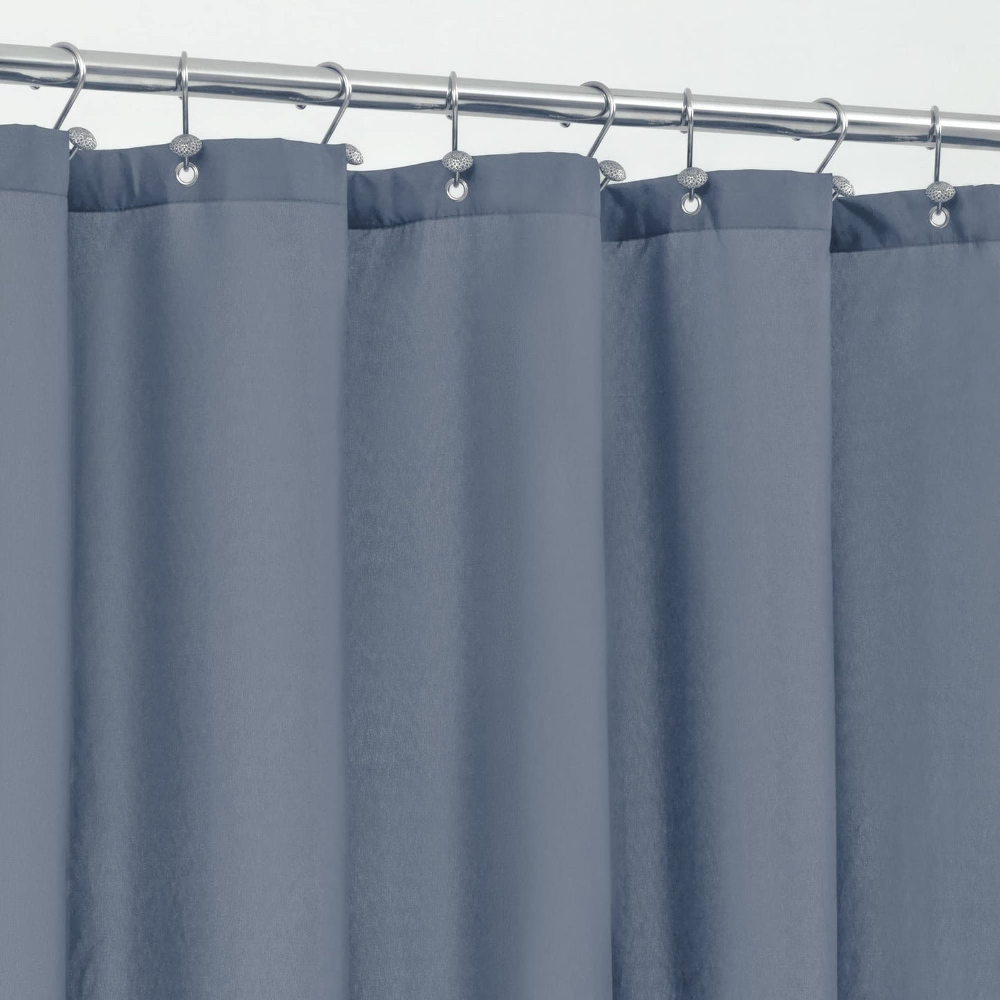 ALYVIA SPRING Waterproof Fabric Shower Curtain or Liner White, 72x72 | 3 Magnets, Soft Cloth & Hotel Quality, Machine Washable, Light-Weight, Standard Size