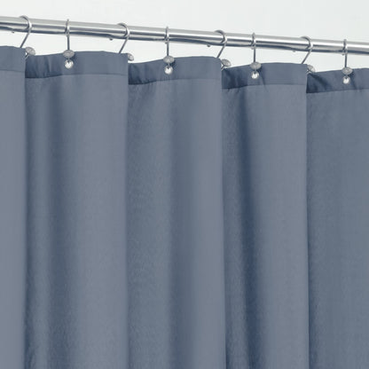 ALYVIA SPRING Waterproof Fabric Shower Curtain or Liner White, 72x72 | 3 Magnets, Soft Cloth & Hotel Quality, Machine Washable, Light-Weight, Standard Size