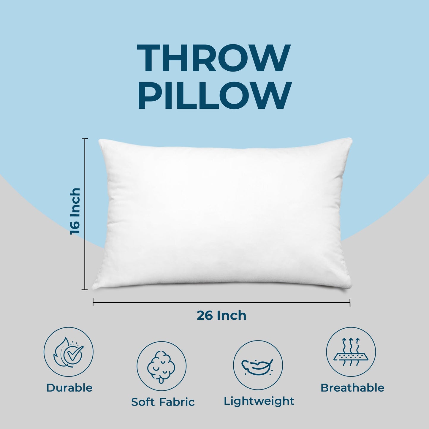 Utopia Bedding Throw Pillows, Decorative 18x18 Pillow Inserts, Set of 4 | Down alternative pillow insert with plush fluffy fill for beds sofas couches and chairs. Suitable for indoor outdoor use.