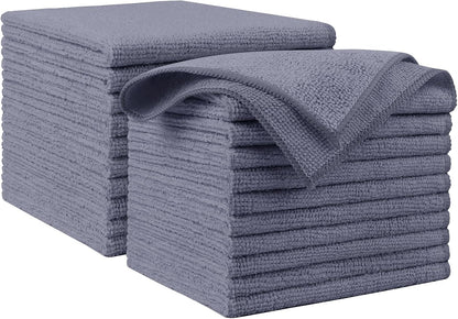 AIDEA Microfiber Cleaning Cloth-50PK, Microfiber Towels for Cars, 12×12" | Premium Wash Cloths, Dusting Cloth Cleaning Rags, Absorbent Towels for SUVs, House, Kitchen, Window, Cleaning Supplies