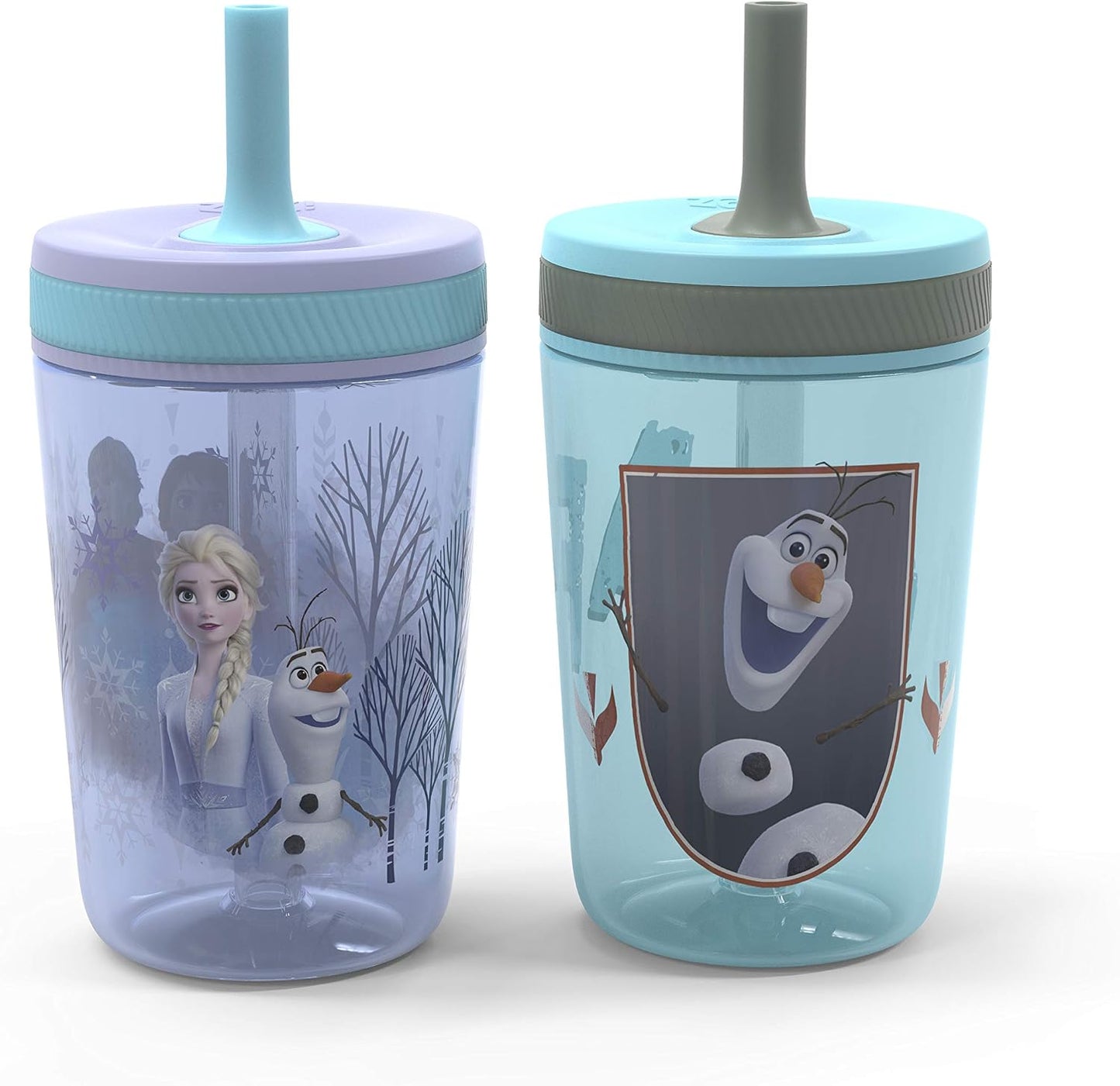 Zak Designs Sesame Street Kelso Toddler Tumblers For Travel or At Home, 15oz 2-Pack Durable Plastic Sippy Cups With Leak-Proof Design is Perfect For Kids (Elmo and Cookie Monster)
