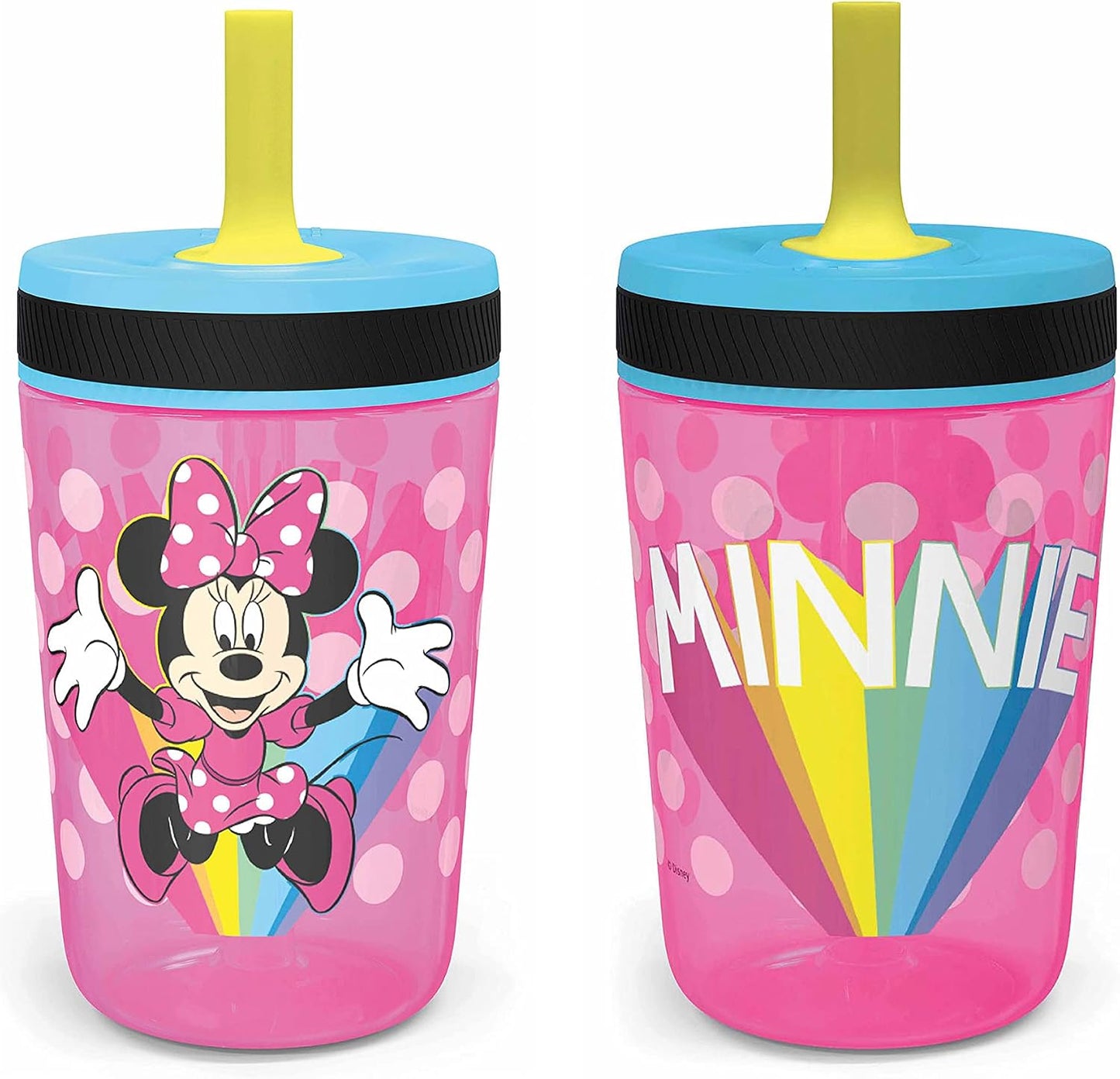 Zak Designs Sesame Street Kelso Toddler Tumblers For Travel or At Home, 15oz 2-Pack Durable Plastic Sippy Cups With Leak-Proof Design is Perfect For Kids (Elmo and Cookie Monster)