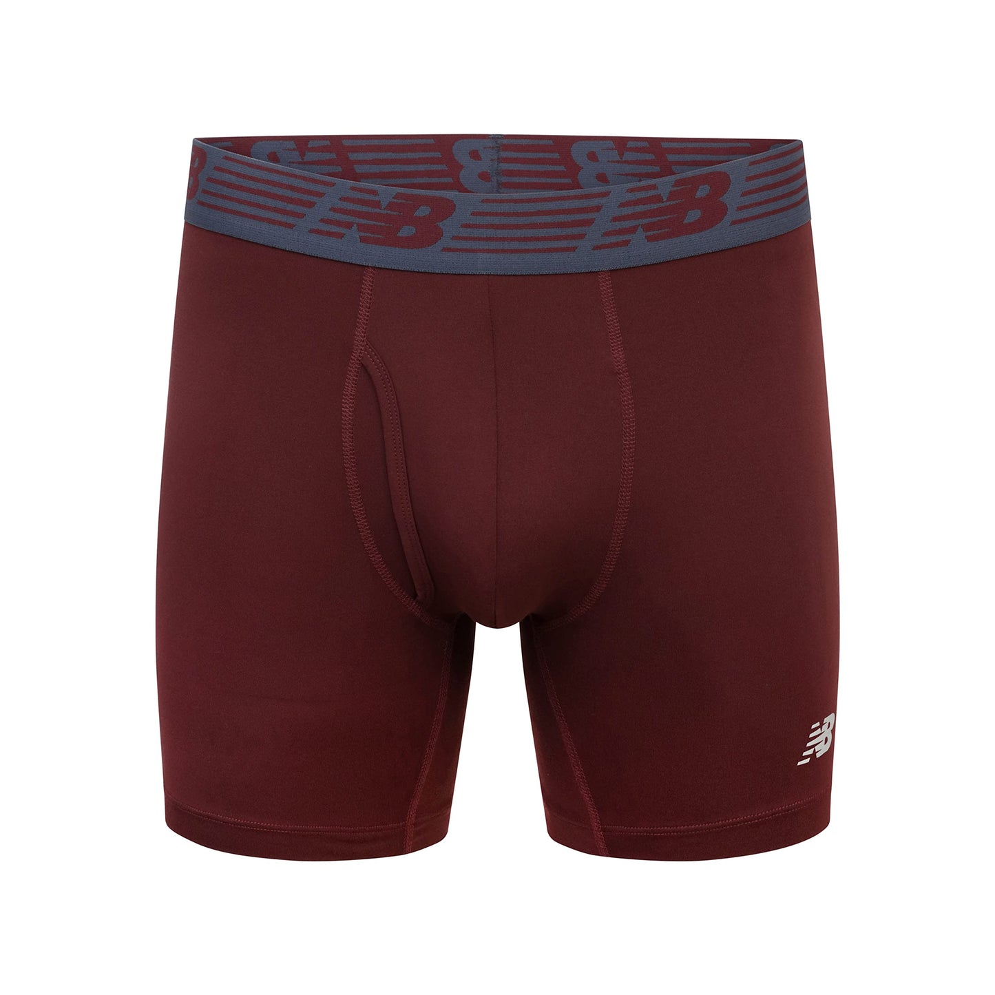 New Balance Men's Performance Boxer Briefs with Fly, Breathable Stretch Underwear, Moisture Wicking, Soft Waistband (3 Pack)