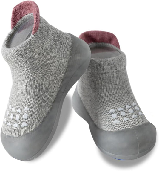 Hstyle Baby Sock Shoes Toddler Boys Walking Shoes Infant Slippers Sneakers | Non-Slip,Soft Rubber Sole,Lightweight,1st Birthday Gifts for Baby Boys Girls