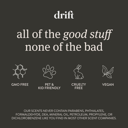 Drift Car Air Freshener - The Original Wood Air Freshener - Car Odor Eliminator - Long Lasting Scent - Auto Accessories - Metal Clip - Essential Oils - Clean Ingredients - Teak Scent Starter Kit
