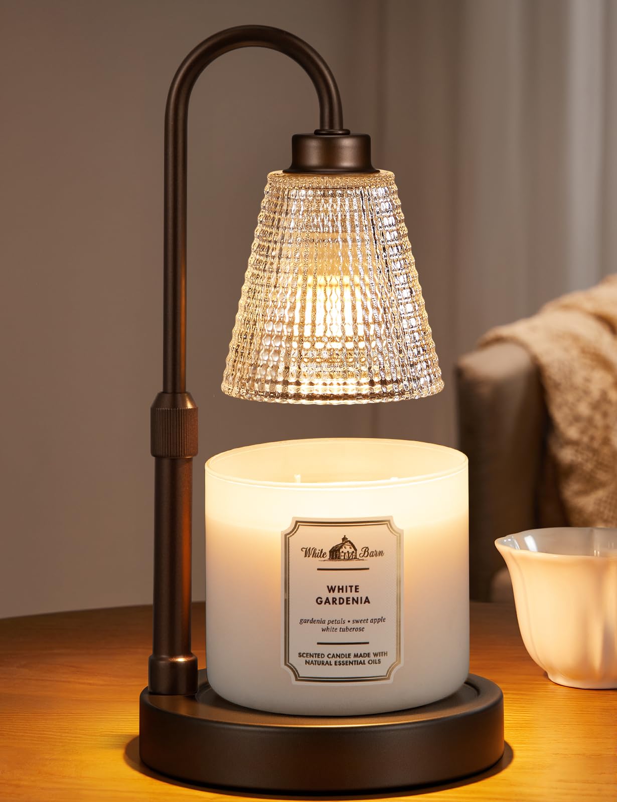 Candle Warmer Lamp with Timer Home Decor Birthday Gifts for Women | Dimmable Candle Warmer for Jar Candles, Height Adjustable Wax Melts Warmer,Room Decor House Warming Gifts New