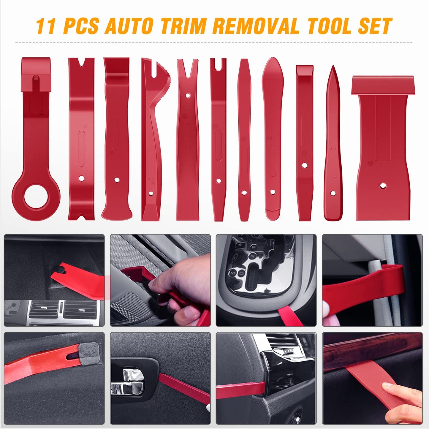 GOOACC 240PCS Bumper Retainer Clips Car Plastic Rivets Fasteners Push Retainer Kit 12 Popular Sizes Auto Push Pin Rivets Set -Door Trim Panel Fender Clips for GM Ford Toyota Honda Chrysler