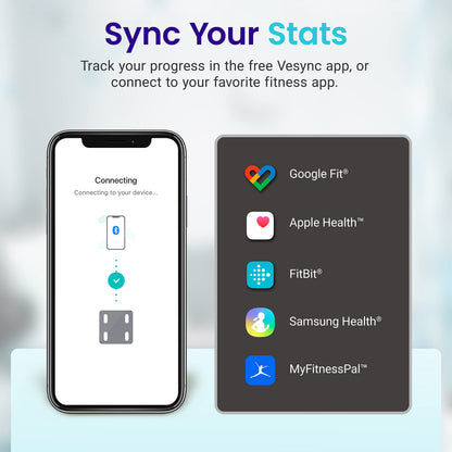 Etekcity Smart Scale for Body Weight, Body Fat and BMI, FSA Eligible | HSA Eligible, Bathroom Scale with Muscle Mass, Accurate Bluetooth App Sync, LED Display and Tempered Glass