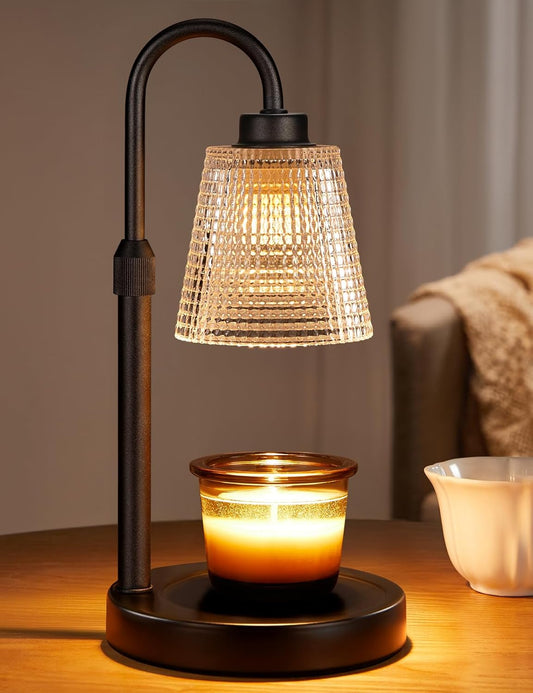 Candle Warmer Lamp with Timer Home Decor Birthday Gifts for Women | Dimmable Candle Warmer for Jar Candles, Height Adjustable Wax Melts Warmer,Room Decor House Warming Gifts New