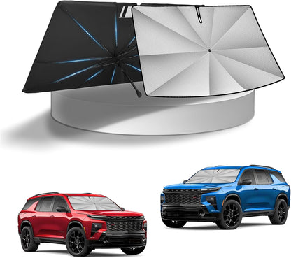KUST Windshield Sun Shade for Toyota Tacoma Accessories 2016-2025 2026 2Dr 4Dr Pickup Truck, Custom Fit Car Front Window Sunshade Sun Visor Protector Foldable Blocks UV Rays Keep Car Cooler