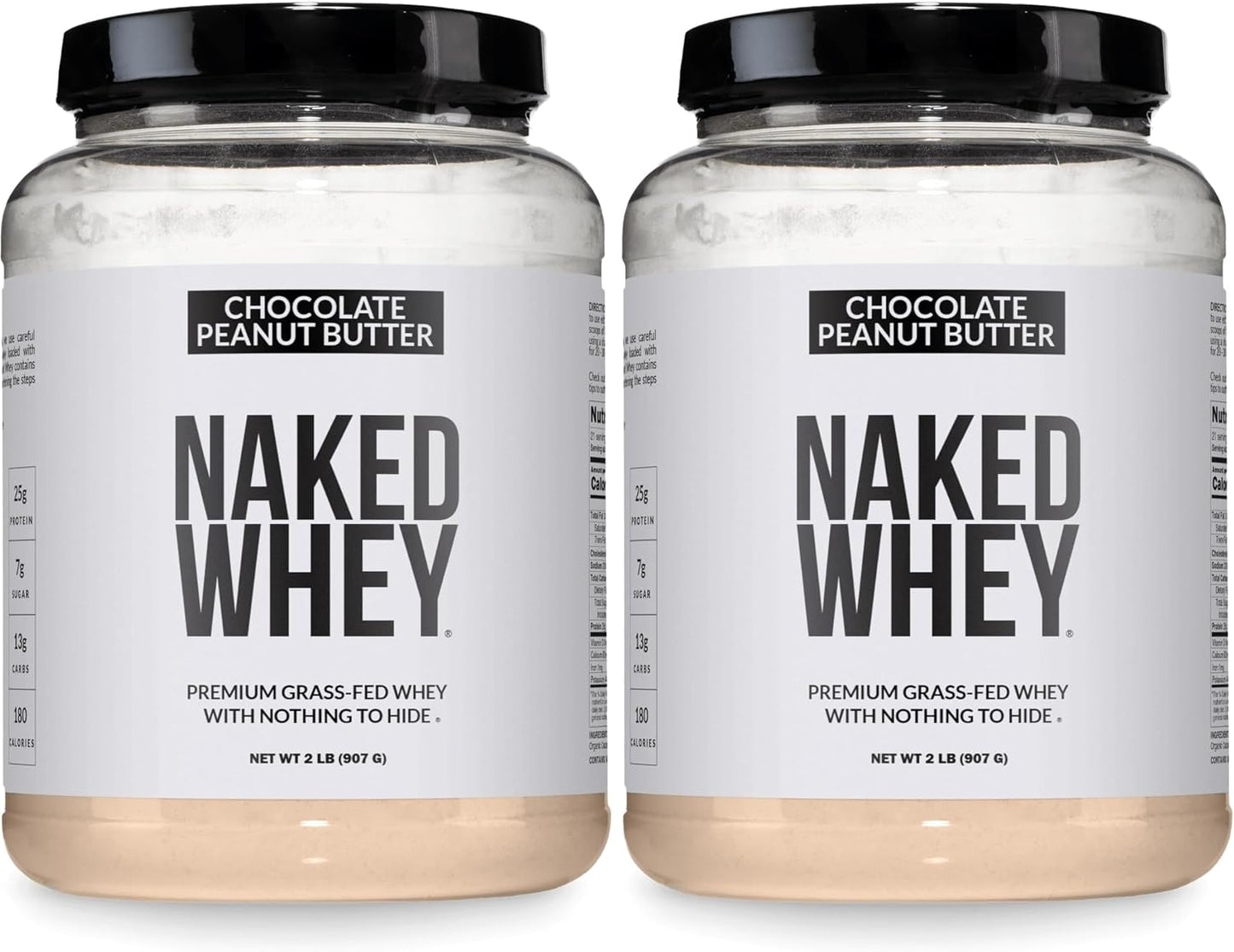 NAKED Whey 1Lb - Only 1 Ingredient, Grass Fed Whey Protein Powder, NSF Certified, Undenatured, No Gmos, No Soy, Gluten Free, Stimulate Growth, Enhance Recovery - 15 Servings