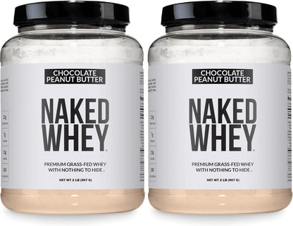 NAKED Whey 1Lb - Only 1 Ingredient, Grass Fed Whey Protein Powder, NSF Certified, Undenatured, No Gmos, No Soy, Gluten Free, Stimulate Growth, Enhance Recovery - 15 Servings