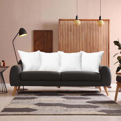 Utopia Bedding Throw Pillows, Decorative 18x18 Pillow Inserts, Set of 4 | Down alternative pillow insert with plush fluffy fill for beds sofas couches and chairs. Suitable for indoor outdoor use.