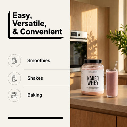 NAKED Whey 1Lb - Only 1 Ingredient, Grass Fed Whey Protein Powder, NSF Certified, Undenatured, No Gmos, No Soy, Gluten Free, Stimulate Growth, Enhance Recovery - 15 Servings