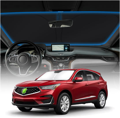 KUST Windshield Sun Shade for Toyota Tacoma Accessories 2016-2025 2026 2Dr 4Dr Pickup Truck, Custom Fit Car Front Window Sunshade Sun Visor Protector Foldable Blocks UV Rays Keep Car Cooler