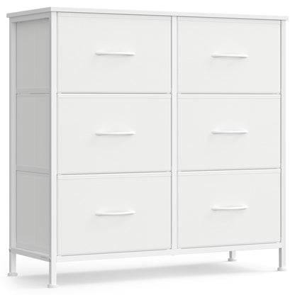 SONGMICS BELLAH Collection - Dresser for Bedroom, Chest of Drawers, Storage Organizer Unit, Closet, Entryway, Steel, 4 Drawers, Modern, Ink Black and Ebony Black ULGS314B01S
