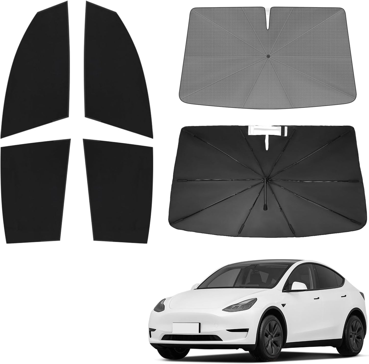 KUST Windshield Sun Shade for Toyota Tacoma Accessories 2016-2025 2026 2Dr 4Dr Pickup Truck, Custom Fit Car Front Window Sunshade Sun Visor Protector Foldable Blocks UV Rays Keep Car Cooler