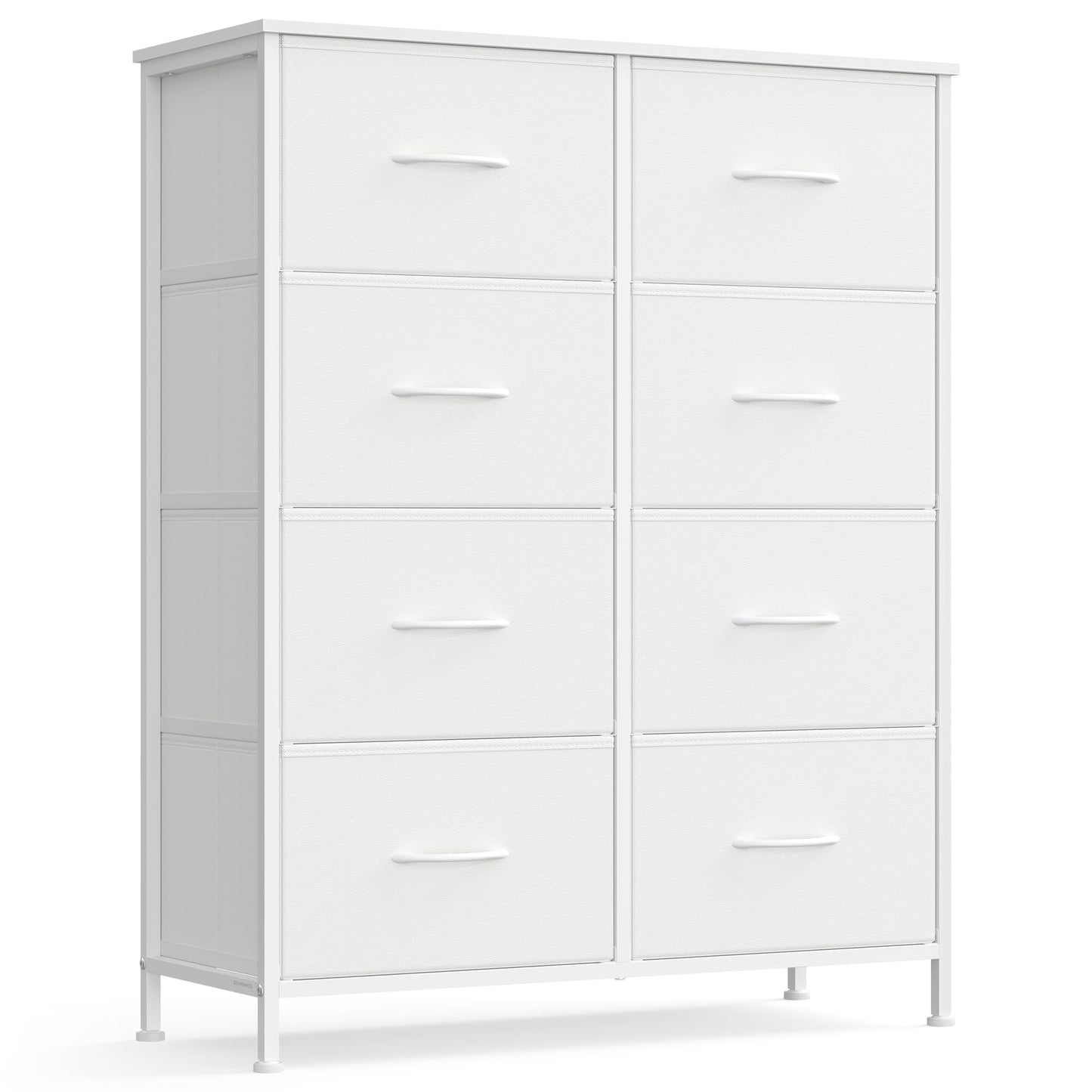 SONGMICS BELLAH Collection - Dresser for Bedroom, Chest of Drawers, Storage Organizer Unit, Closet, Entryway, Steel, 4 Drawers, Modern, Ink Black and Ebony Black ULGS314B01S