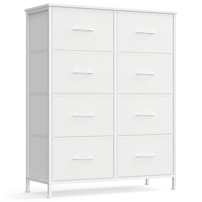SONGMICS BELLAH Collection - Dresser for Bedroom, Chest of Drawers, Storage Organizer Unit, Closet, Entryway, Steel, 4 Drawers, Modern, Ink Black and Ebony Black ULGS314B01S