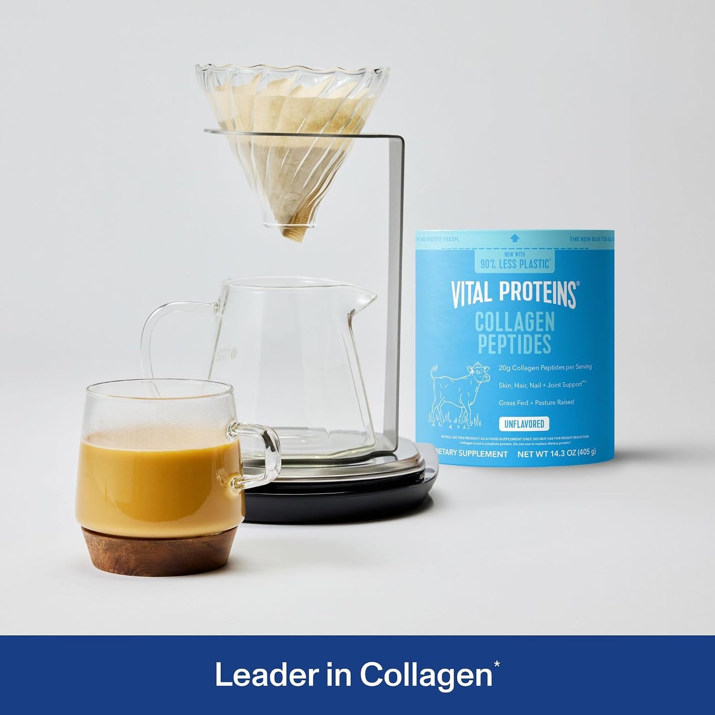 Vital Proteins Collagen Peptides Powder, Unflavored, 9.33oz | Grass-Fed Collagen Peptides, Supports Hair Skin & Nails, Bones & Joints, 13 Servings