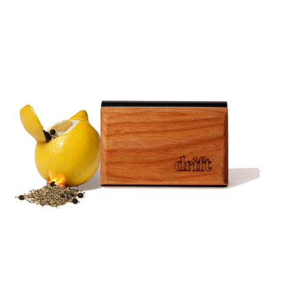 Drift Car Air Freshener - The Original Wood Air Freshener - Car Odor Eliminator - Long Lasting Scent - Auto Accessories - Metal Clip - Essential Oils - Clean Ingredients - Teak Scent Starter Kit