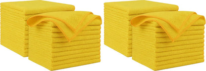 AIDEA Microfiber Cleaning Cloth-50PK, Microfiber Towels for Cars, 12×12" | Premium Wash Cloths, Dusting Cloth Cleaning Rags, Absorbent Towels for SUVs, House, Kitchen, Window, Cleaning Supplies