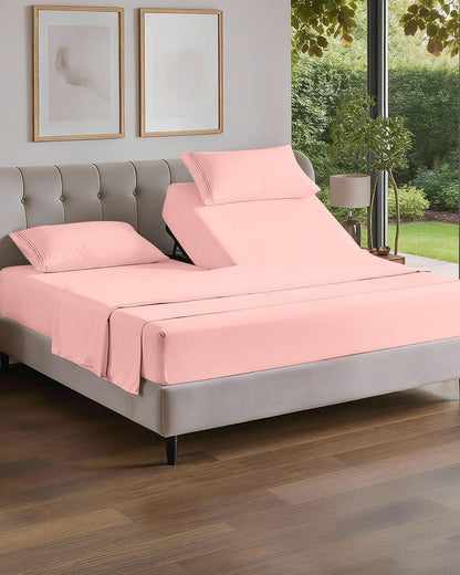 Twin XL 3 Piece Sheet Set - College Dorm Room Essentials - White | Deep Pocket Bed Sheets for Women, Men, Teens & Students, Soft, Cooling, Breathable & Wrinkle Free, Oeko-Tex Bed Sheet Set