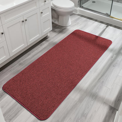Bosap Bath Mat,Ultra Thin Bathroom Runner Rugs,Large Bath Mats for Bathroom,Quick Dry,Non-Slip,Machine Washable,Low Pile,Bath Rug,Shower Outside,Sink,Home Decor Accessories.Purple,3'x5'(36x60inch)