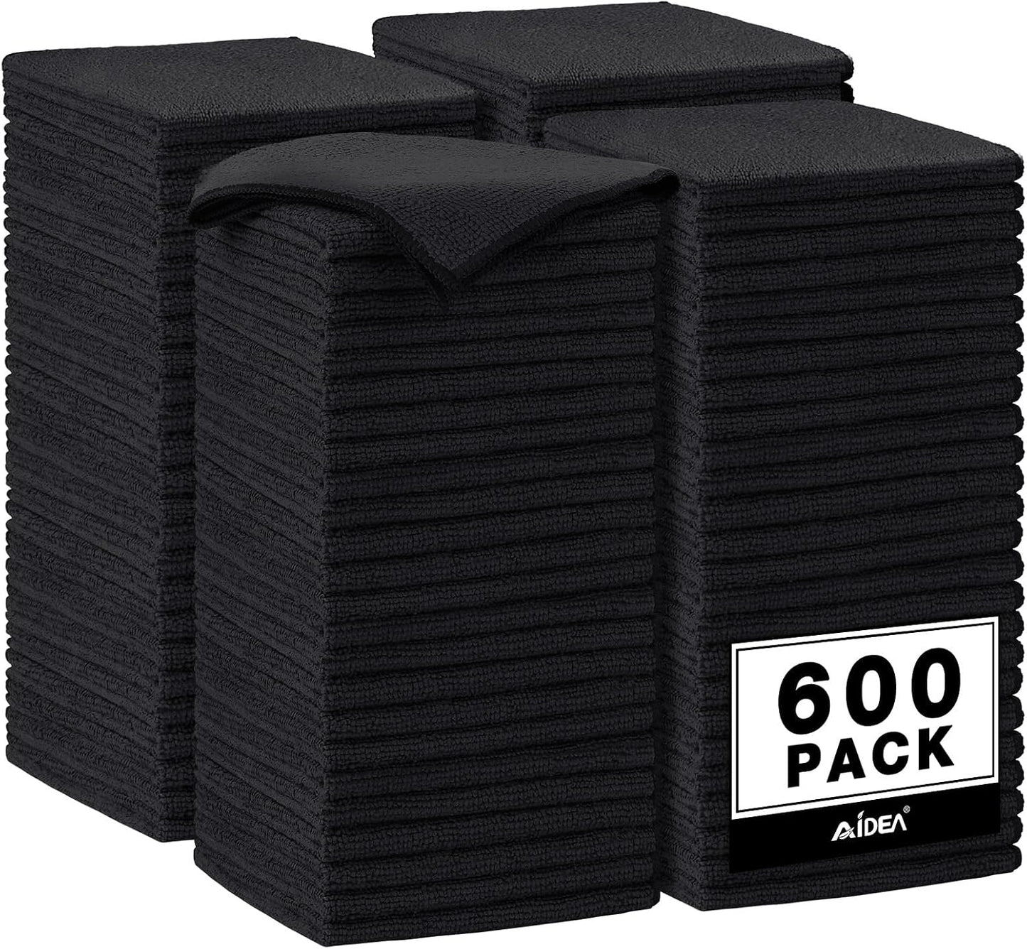 AIDEA Microfiber Cleaning Cloth-50PK, Microfiber Towels for Cars, 12×12" | Premium Wash Cloths, Dusting Cloth Cleaning Rags, Absorbent Towels for SUVs, House, Kitchen, Window, Cleaning Supplies
