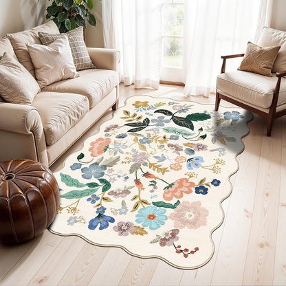 2x6 Hallway Washable Runner Rug : Vintage Soft Kitchen Laundry Runner with Non Slip Backing Farmhouse Entryway Living Room Floor Mat Stain Resistant Carpet for Bedroom Bathroom Distressed Beside Rug