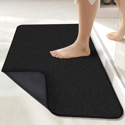 Bosap Bath Mat,Ultra Thin Bathroom Runner Rugs,Large Bath Mats for Bathroom,Quick Dry,Non-Slip,Machine Washable,Low Pile,Bath Rug,Shower Outside,Sink,Home Decor Accessories.Purple,3'x5'(36x60inch)